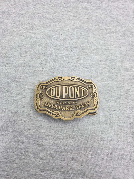 DuPont Other - Vintage DuPont Hit Line USA Deer Park Texas Advertising Belt Buckle